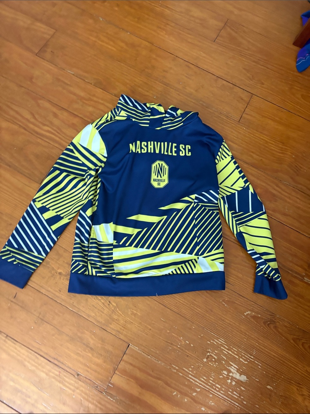 Kids' Blue & Neon Yellow Nashville SC Hoodie
